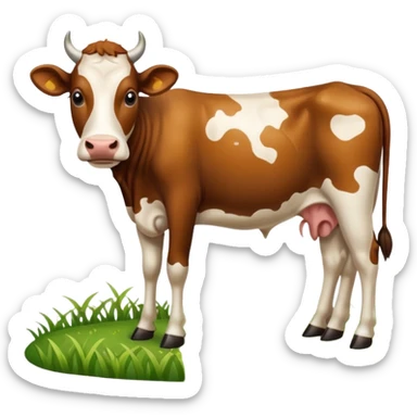 spotted cow animal sticker