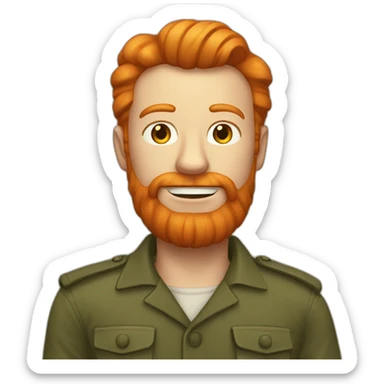 Ginger man communist sticker