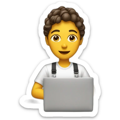 graphic designer working with cafe sticker