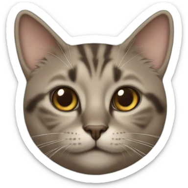 cat that looks like pie i’ll saying :”dale” sticker