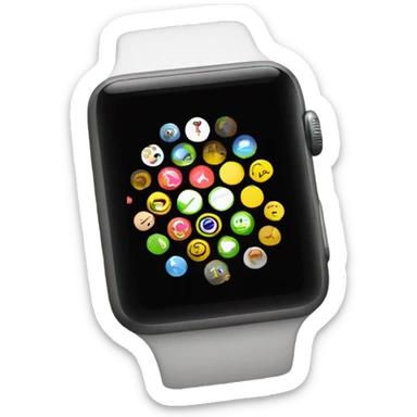 apple watch on the hand sticker