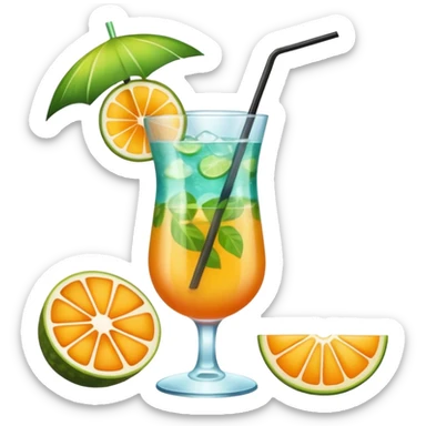 Summer coctail sticker
