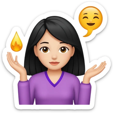 Girl Selfcare Hairblack sticker