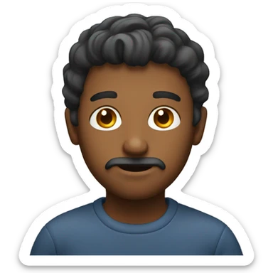 Man is learning JavaScript  sticker