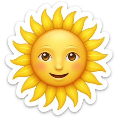 the sun tarot card sticker