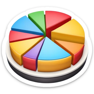 pie-chart 3d  sticker