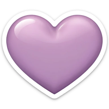 Mauve heart sticker