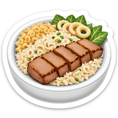 hawaiian plate lunch takeout sticker