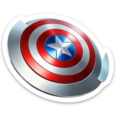 captain america's shield sticker