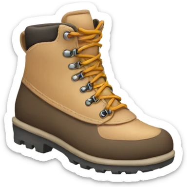 Cute neutral hiking boot sticker