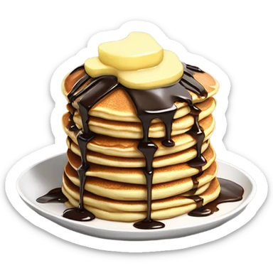 Chocolate chip pancakes sticker