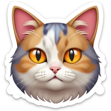 annoyed cat showing butt ad a disrespectful gesture sticker