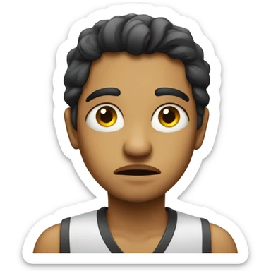 A beautiful person looking disgusted and judge mental  sticker