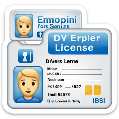 Drivers license sticker