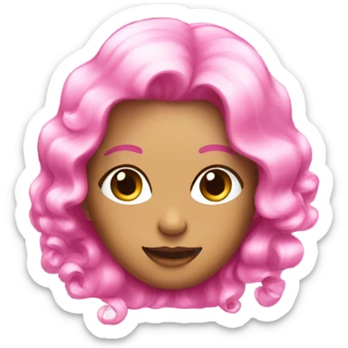 Pink shampoo with glitter  sticker