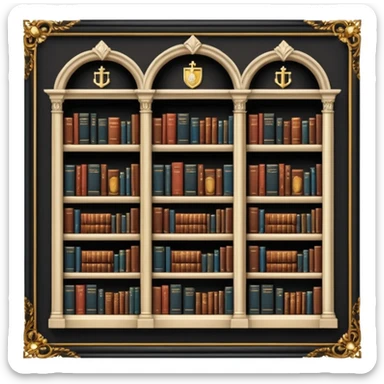 catholic library  sticker