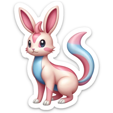 Milotic-Sylveon-Bunny-Pokémon full body sticker