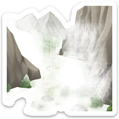 mountain trail sticker