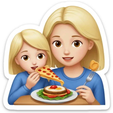 Girl eating out someone’s lap sticker