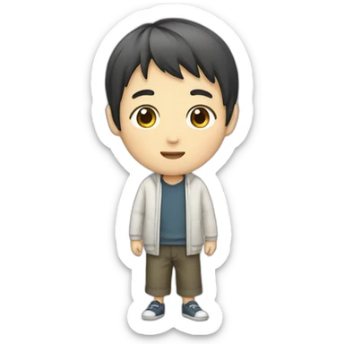 Japanese boy sticker