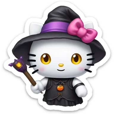 Hello kitty Halloween  sticker