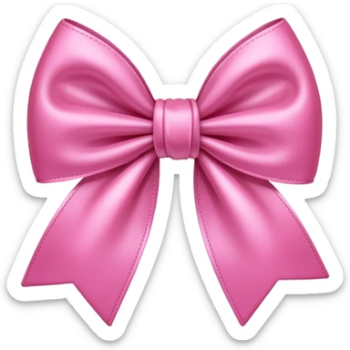 Pink cute bow sticker