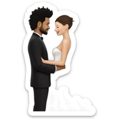 the weeknd marrying bella hadid sticker
