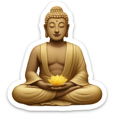 Buddha and jesus sticker