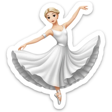 white dancer sticker