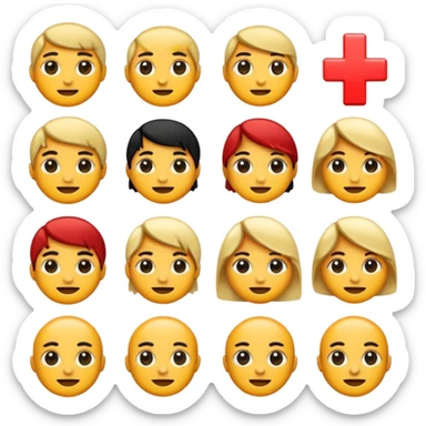 Pixeled style sticker