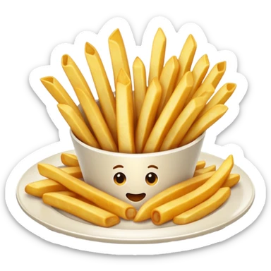 Fries with onions sticker
