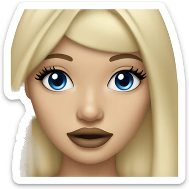 blonde kylie jenner with blue eyes sticker
