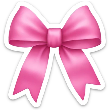 pink bow sticker
