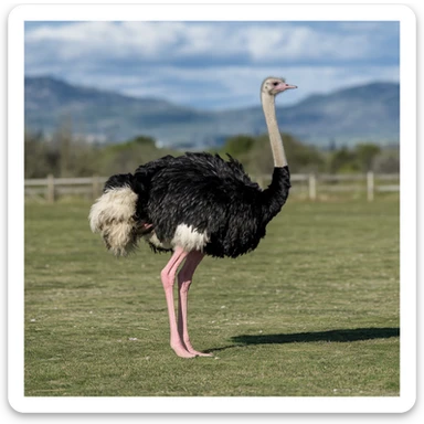 Ostrich sticker