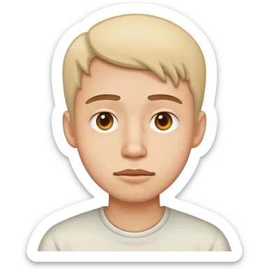 Une emoji nonchalant et soûlée  sticker