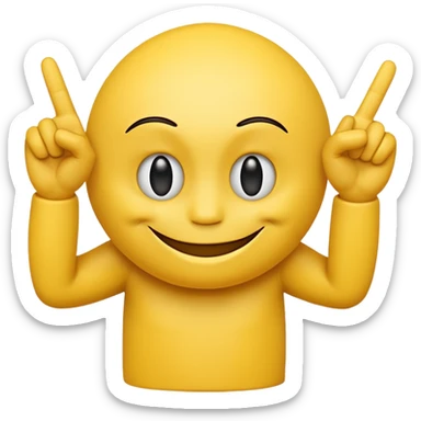 Smiley face with a attitude face and flipping his middle fingers of both hands and both feets sticker