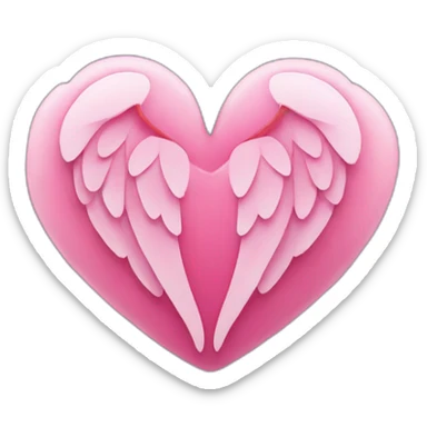 Coeur Rose Avec Des Ailes sticker