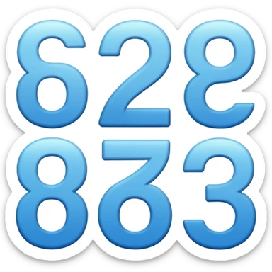 six seven number sticker