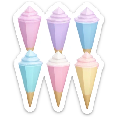 Cute diamonds milk shake toppings sticker