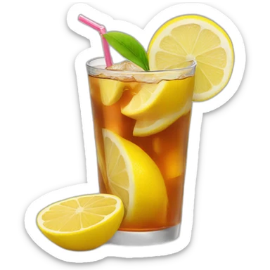 Lemon iced tea sticker