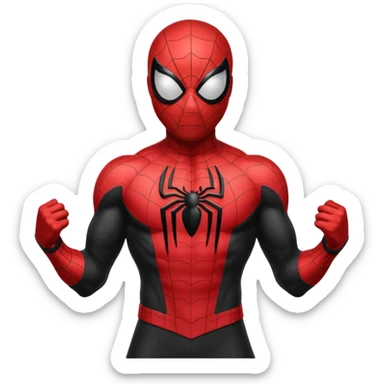 Black Spider man sticker