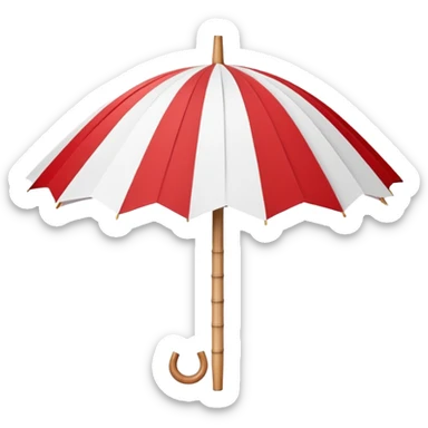 paper japan umbrella sticker