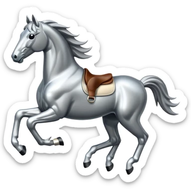 Ford mustang metallic  horse  sticker