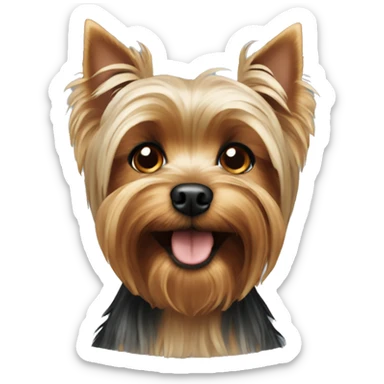 Yorkshire terrier dog sticker