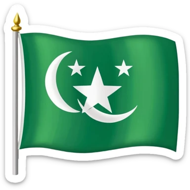 Azad Kashmir flag sticker