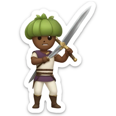 Figs with swords sticker