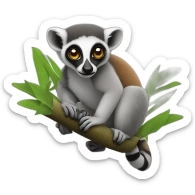 Lemur sticker