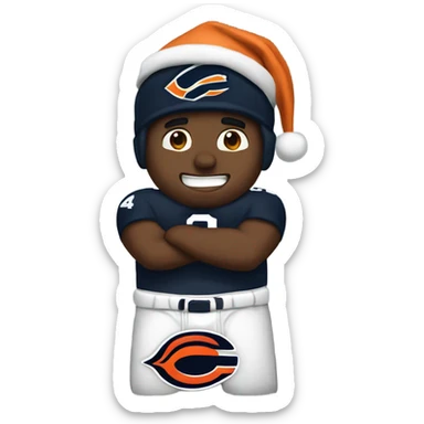 Chicago bears merry Christmas  sticker