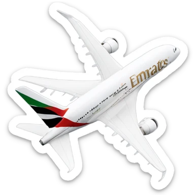 Emirates plane sticker