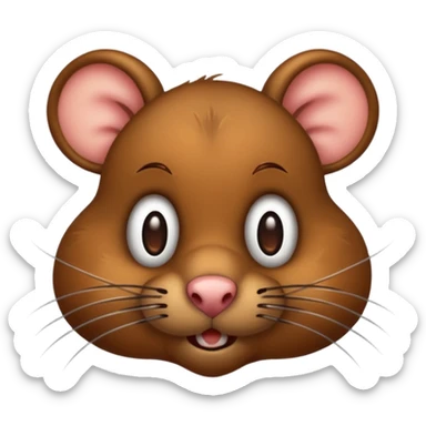 big dirty rat emoji sticker
